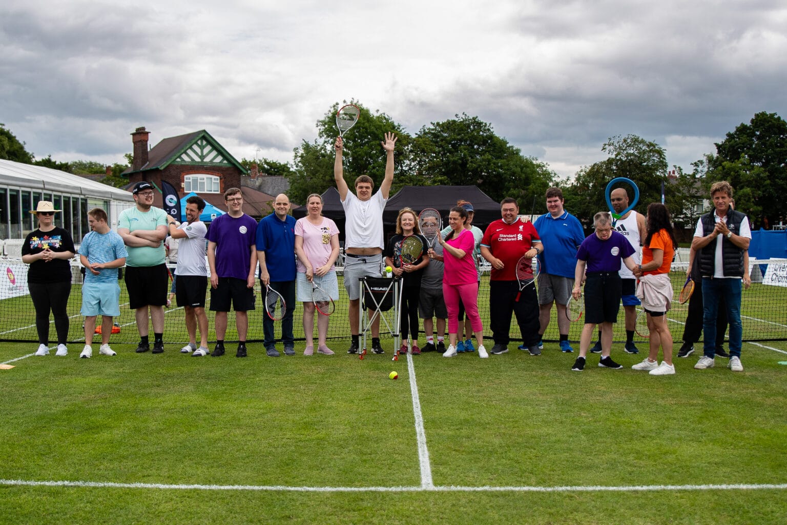 The Vibe community group showcase their skills on centre court